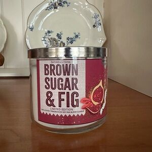 Bath & Body Works Brown Sugar & Fig 3 Wick Candle